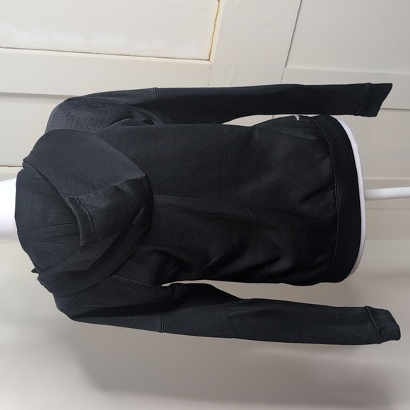 Adidas Small Black Climawarm Zip Up Hoodie Sweatshirt - Picture 6 of 10